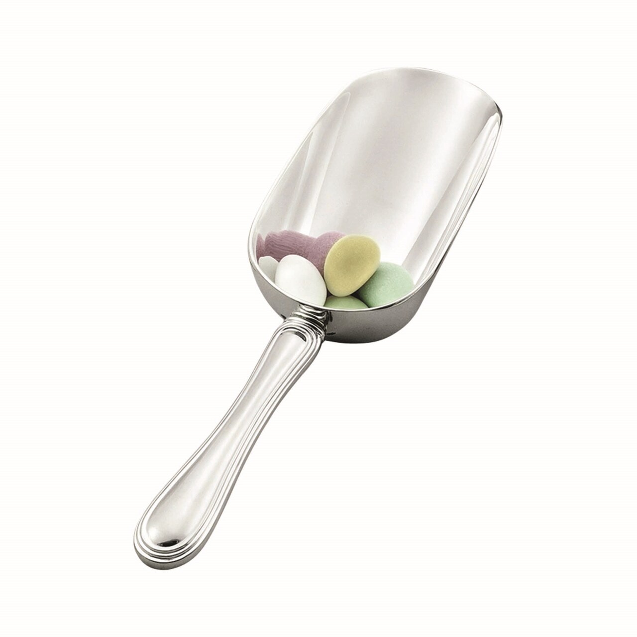 Contemporary Home Living 8.25" Nickel-Plated Westwood Non-Tarnish Ice Scoop